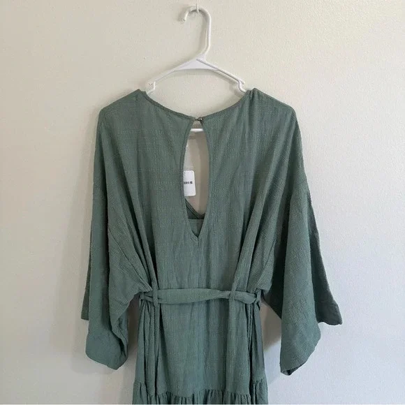 maxi cream dress Cream Wavy Cotton Knit Maxi Cielo Dress XXL main image 1